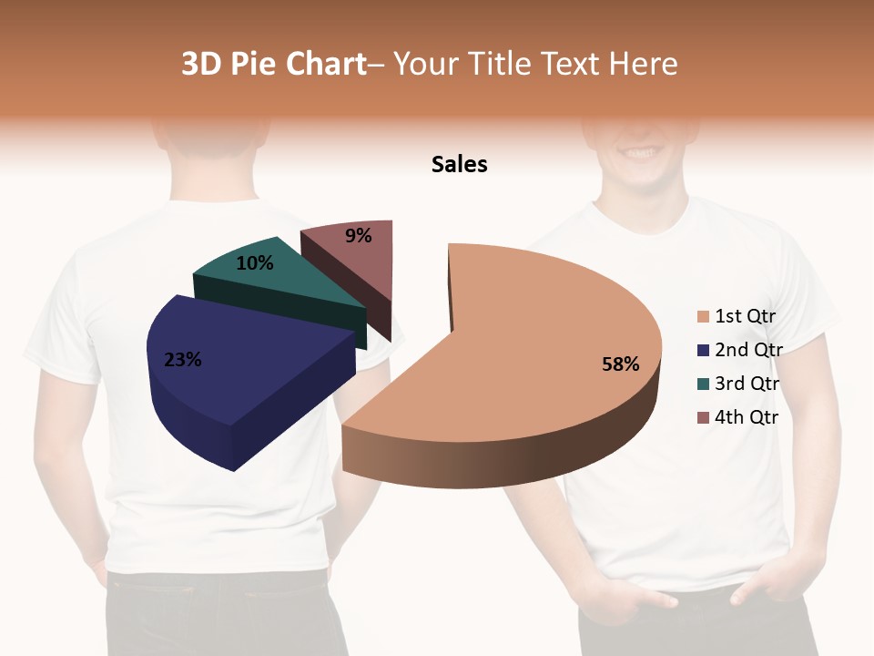 Clothing T Shirt White Beauty PowerPoint Template