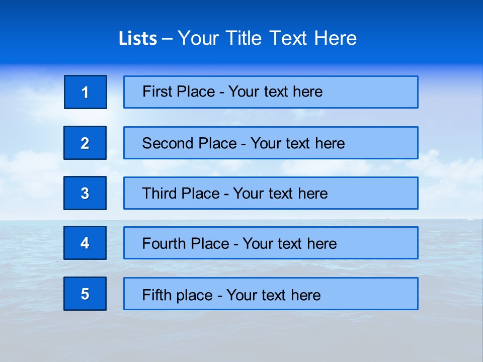 Bay Travel Paradise PowerPoint Template