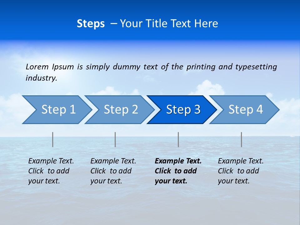 Bay Travel Paradise PowerPoint Template