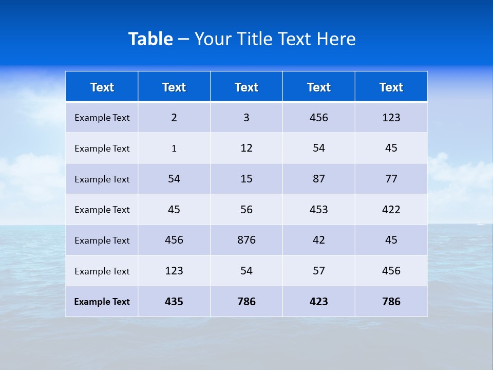 Bay Travel Paradise PowerPoint Template