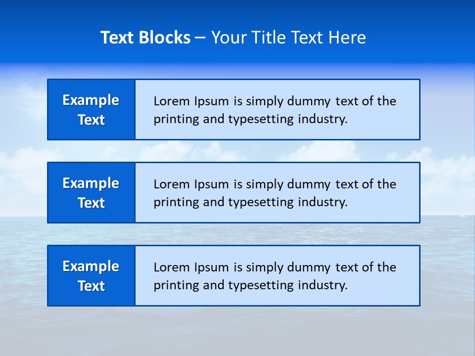 Bay Travel Paradise PowerPoint Template
