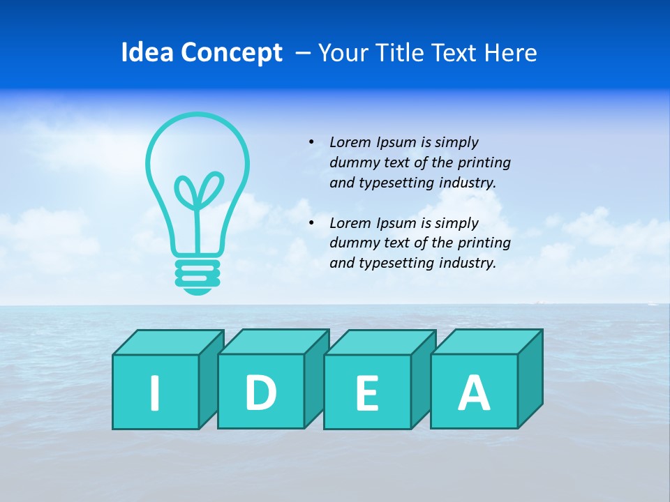 Bay Travel Paradise PowerPoint Template