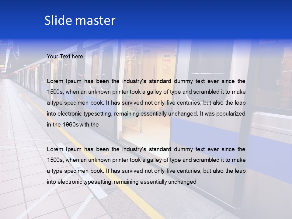 Trip Handrail Traffic PowerPoint Template