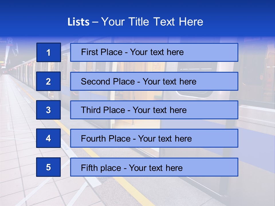Trip Handrail Traffic PowerPoint Template
