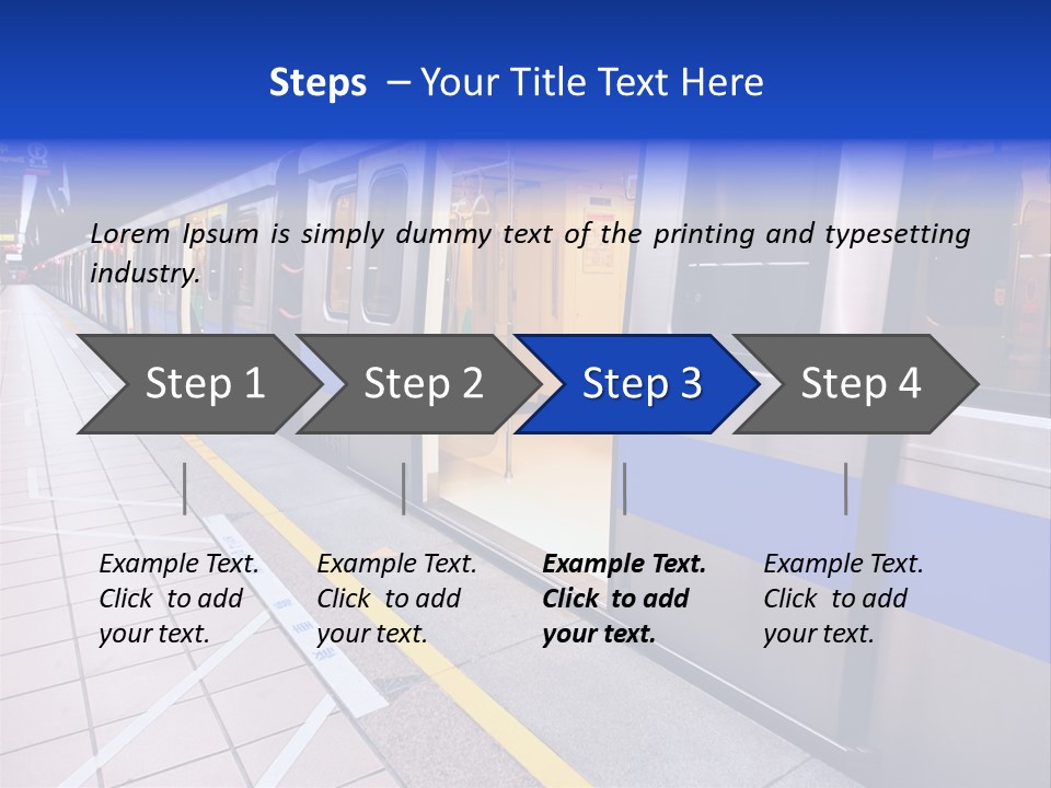 Trip Handrail Traffic PowerPoint Template
