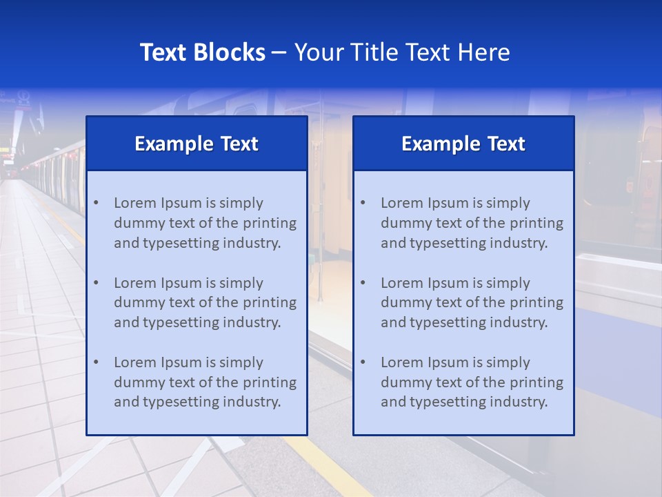 Trip Handrail Traffic PowerPoint Template