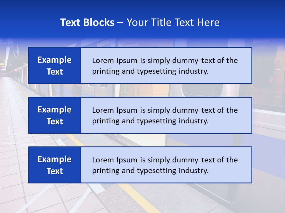 Trip Handrail Traffic PowerPoint Template