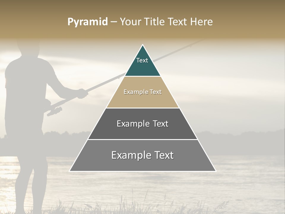 Lure Silhouette Lake PowerPoint Template