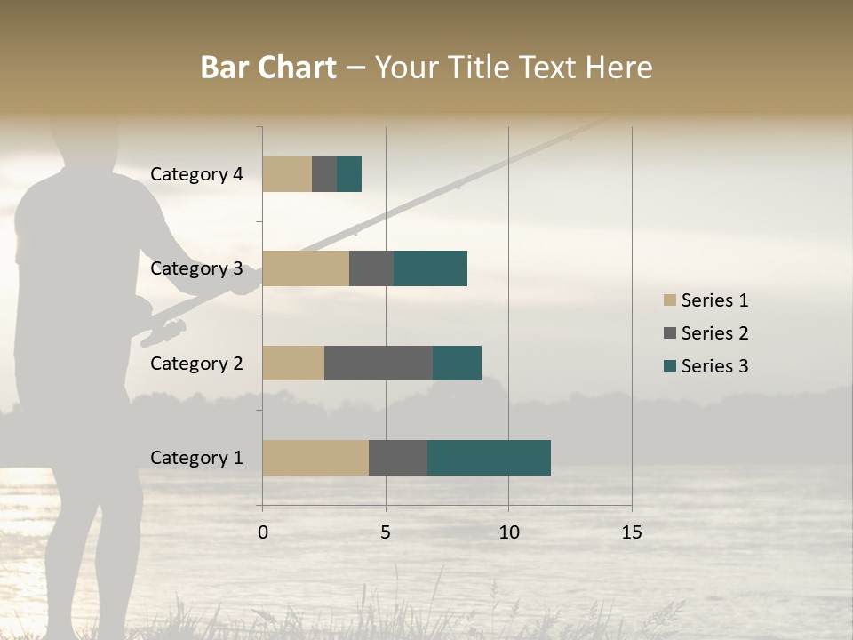 Lure Silhouette Lake PowerPoint Template