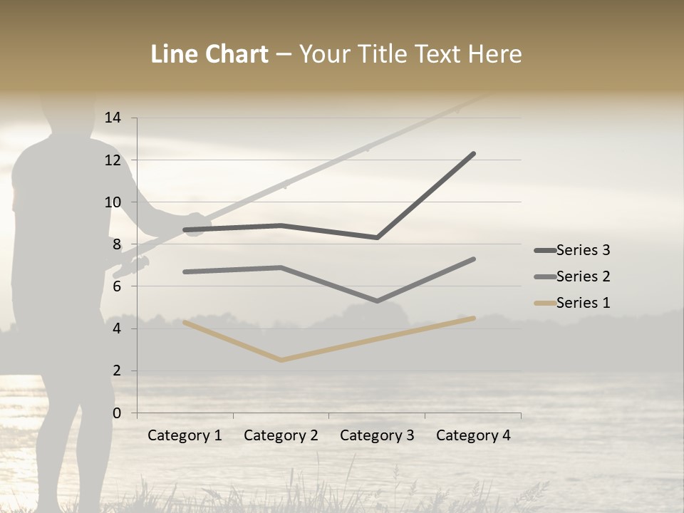 Lure Silhouette Lake PowerPoint Template