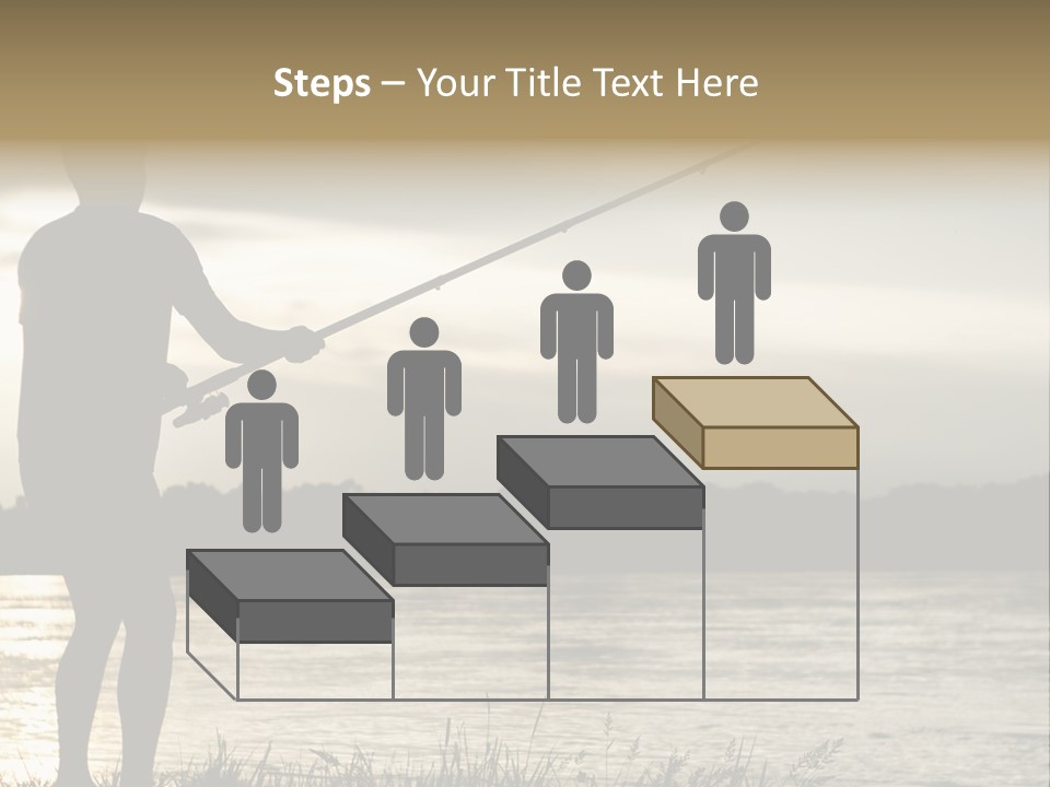 Lure Silhouette Lake PowerPoint Template