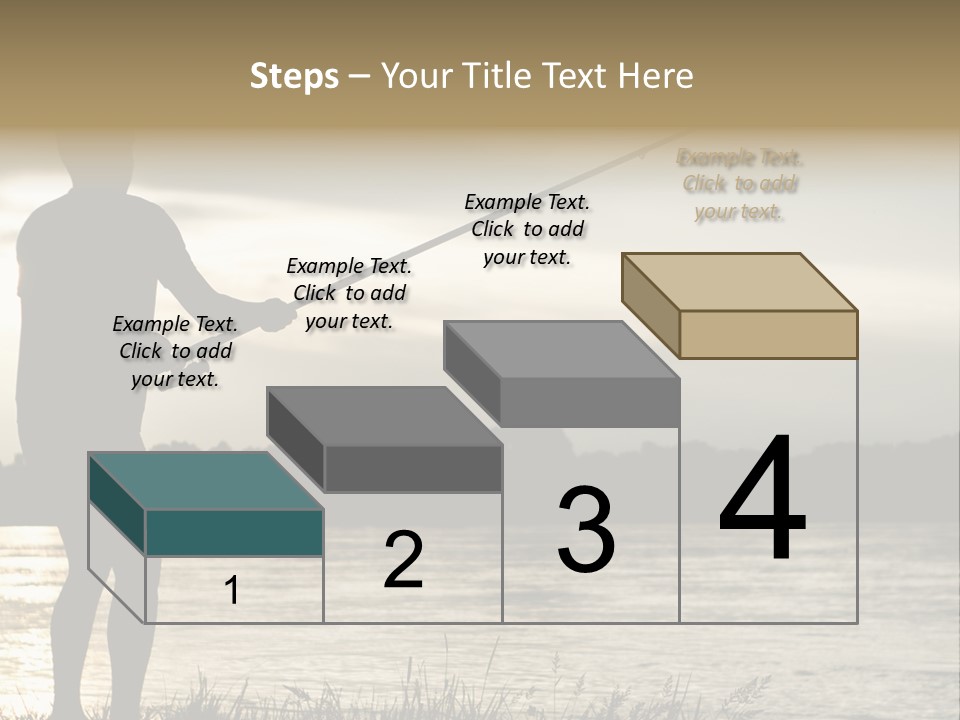 Lure Silhouette Lake PowerPoint Template