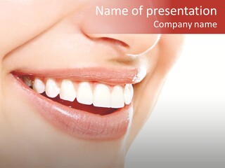 White Beauty Cheerful PowerPoint Template