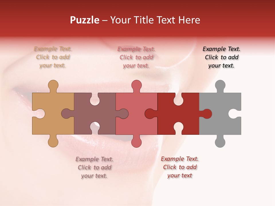 White Beauty Cheerful PowerPoint Template