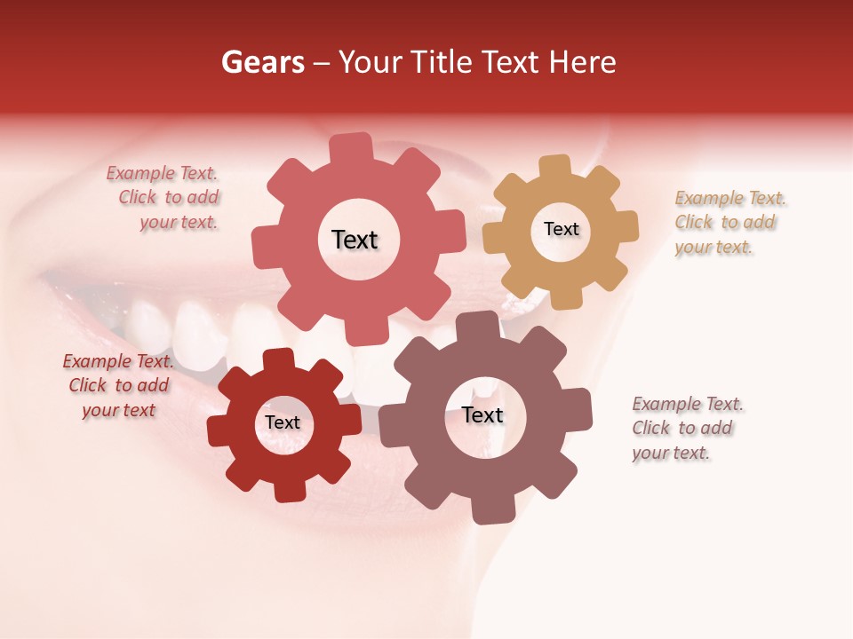 White Beauty Cheerful PowerPoint Template