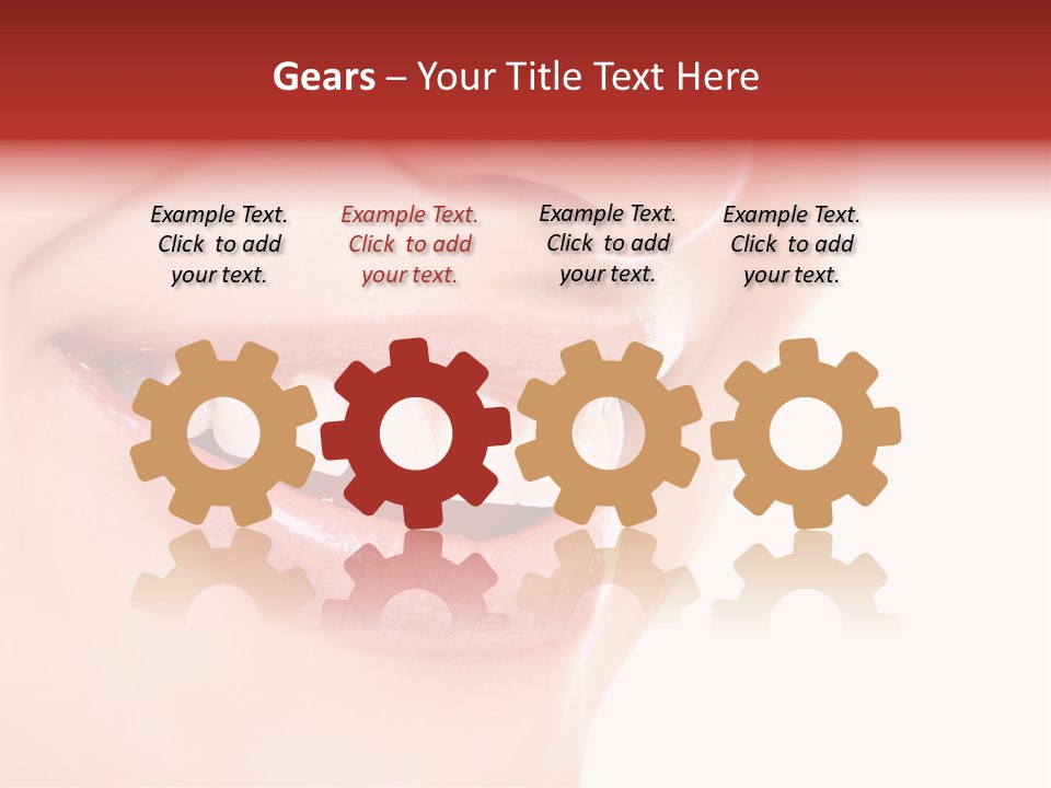 White Beauty Cheerful PowerPoint Template