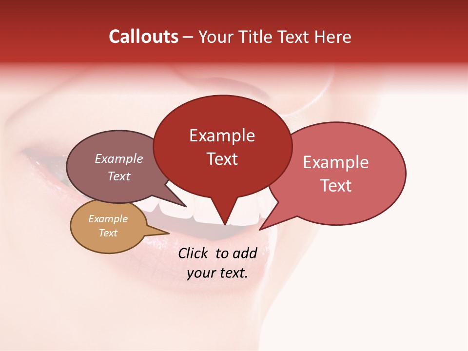 White Beauty Cheerful PowerPoint Template