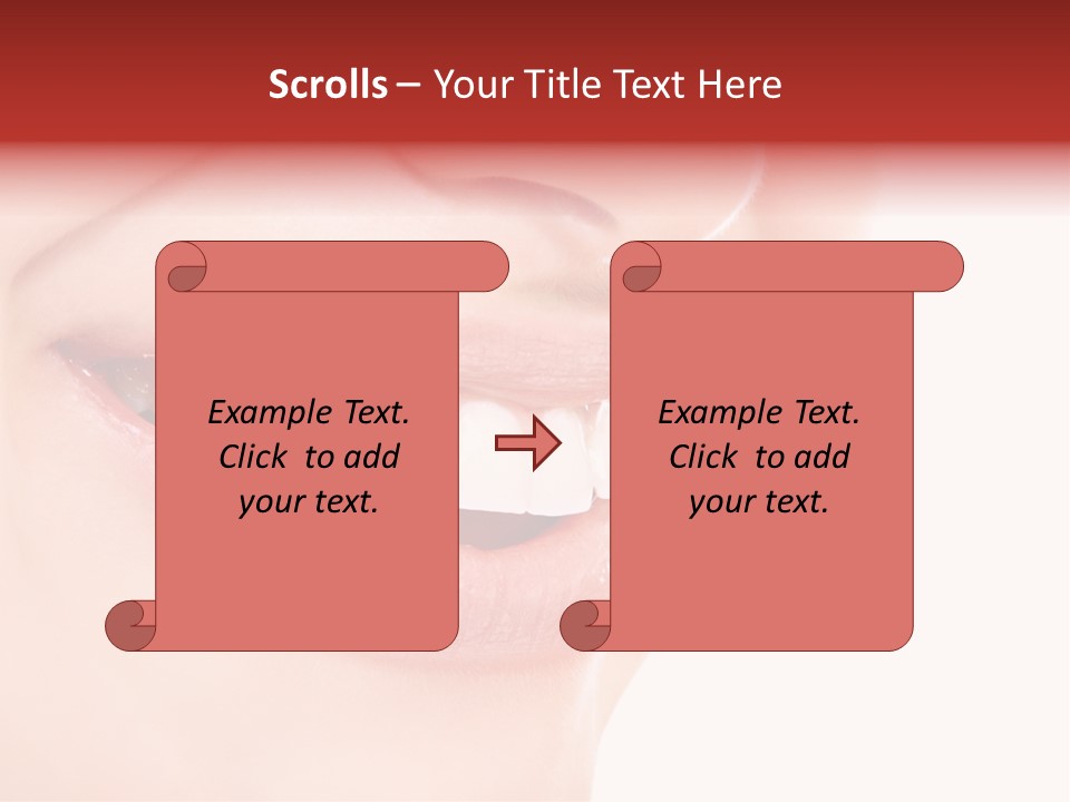 White Beauty Cheerful PowerPoint Template
