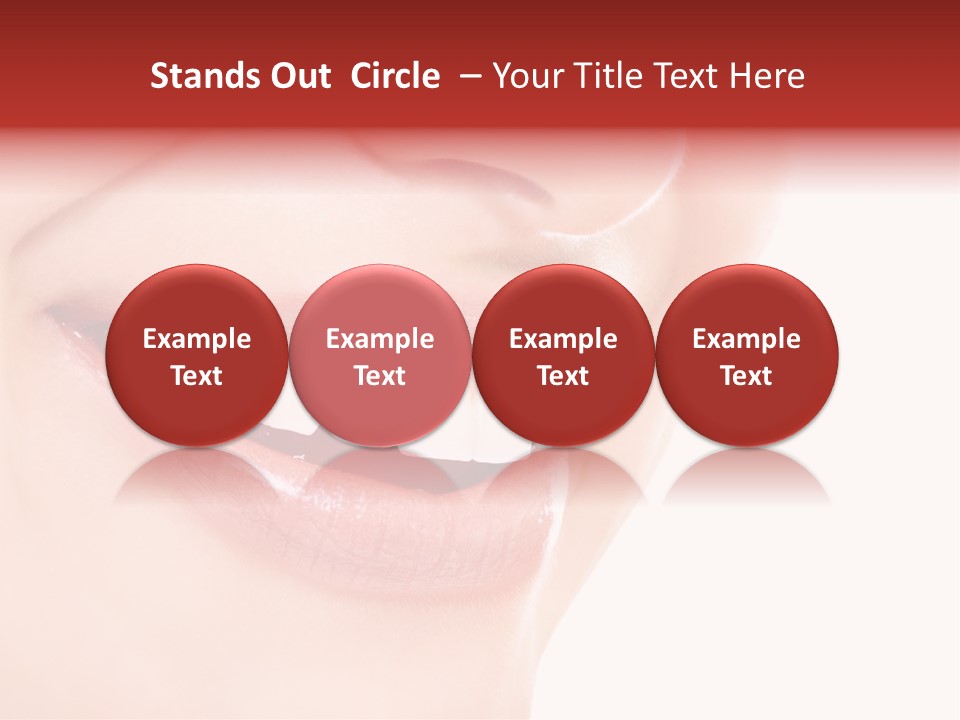 White Beauty Cheerful PowerPoint Template