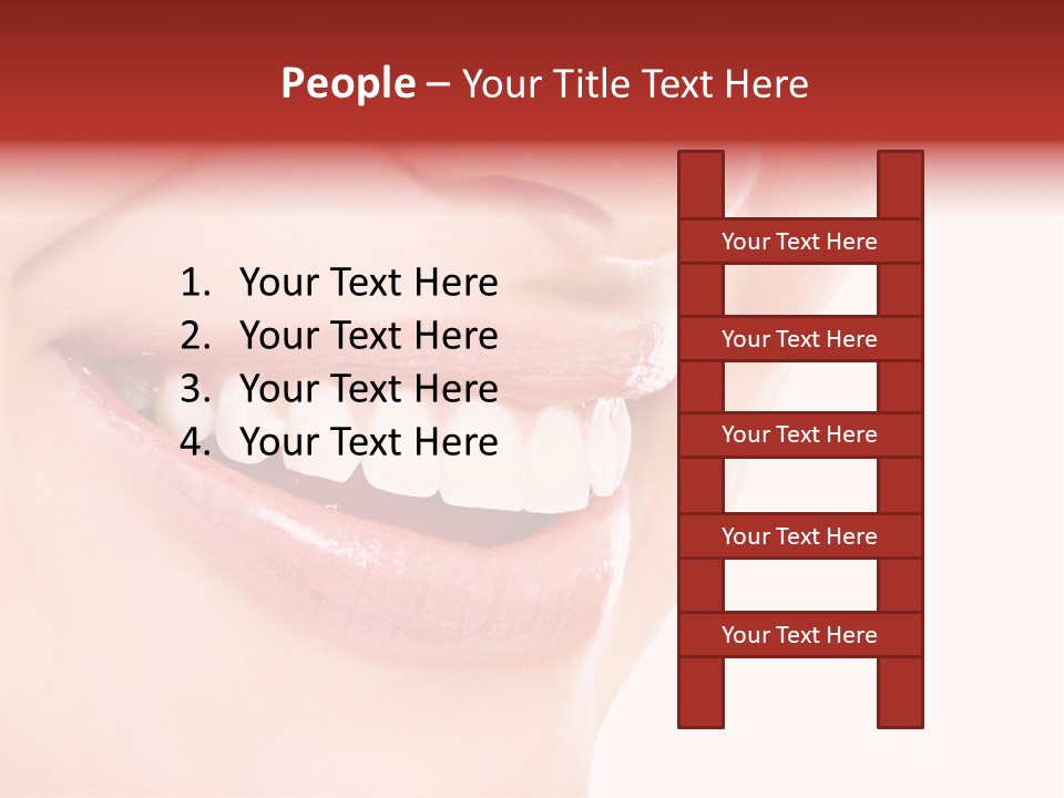 White Beauty Cheerful PowerPoint Template