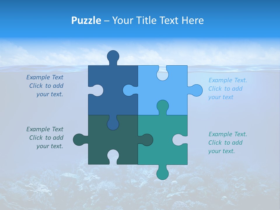 Waterline Seaweed Alga PowerPoint Template