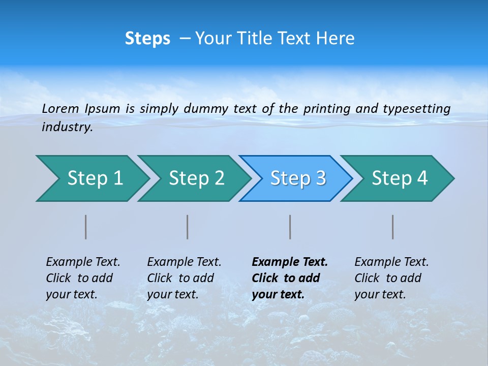 Waterline Seaweed Alga PowerPoint Template