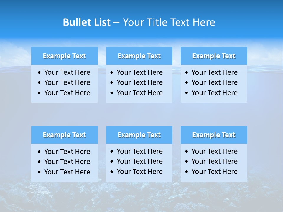 Waterline Seaweed Alga PowerPoint Template