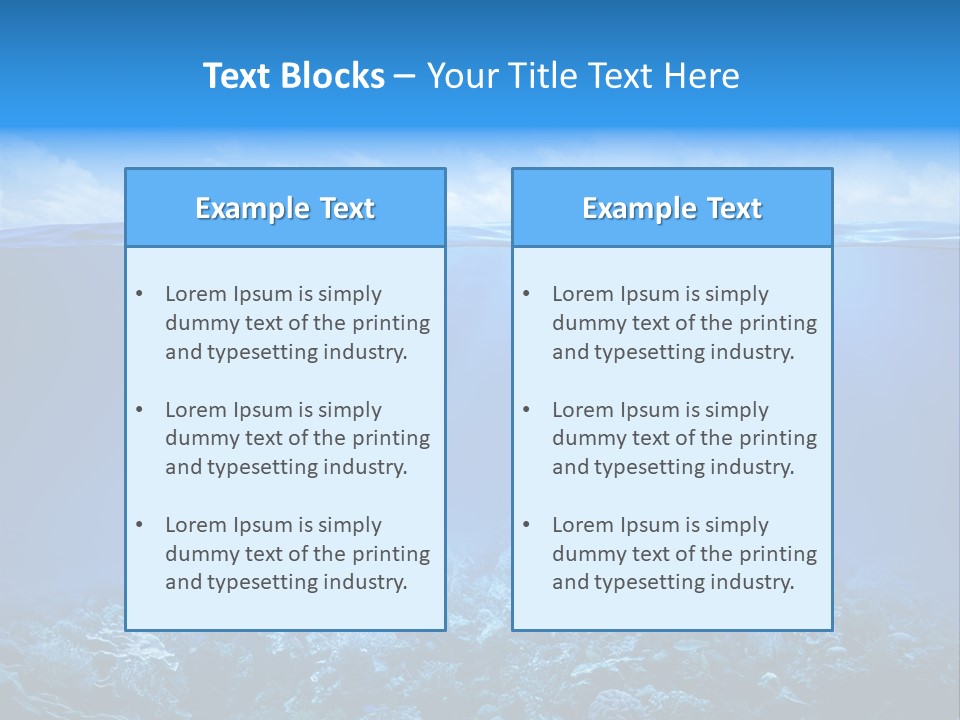 Waterline Seaweed Alga PowerPoint Template