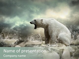 Predator Winter Extinct PowerPoint Template