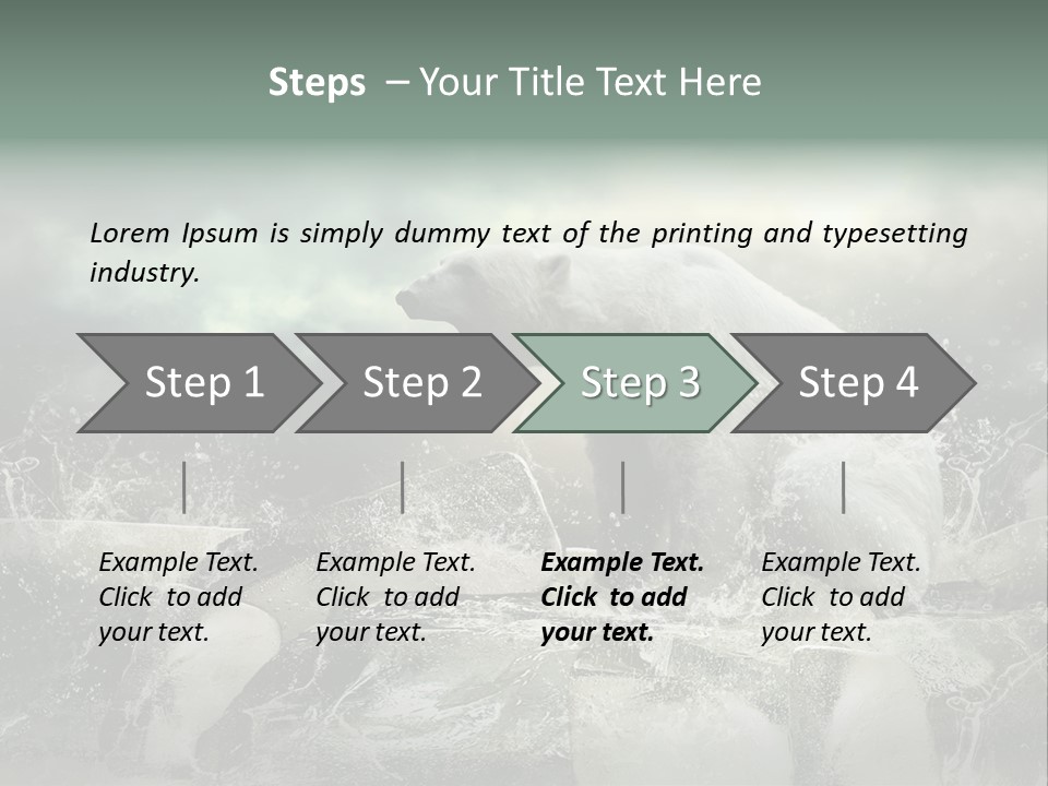 Predator Winter Extinct PowerPoint Template