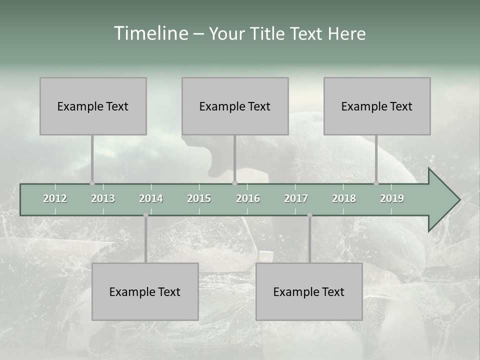 Predator Winter Extinct PowerPoint Template