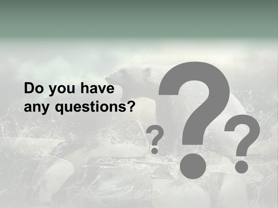 Predator Winter Extinct PowerPoint Template