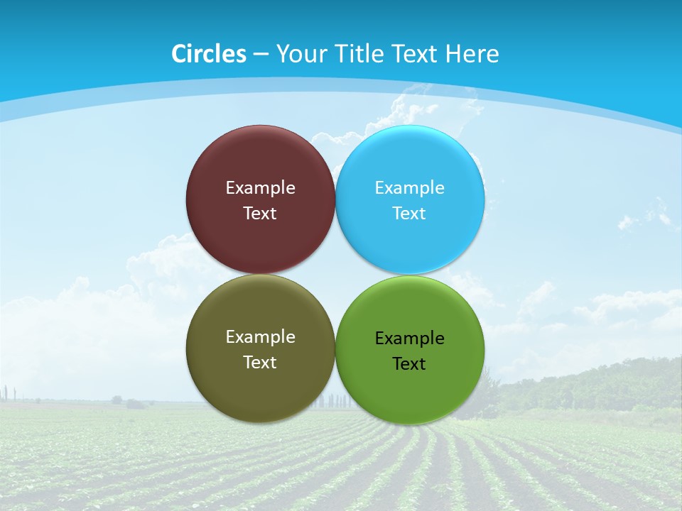 Cloud Season Grass PowerPoint Template