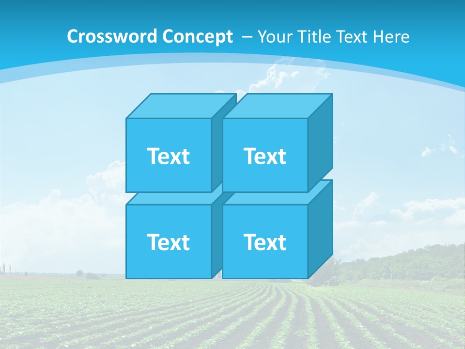 Cloud Season Grass PowerPoint Template