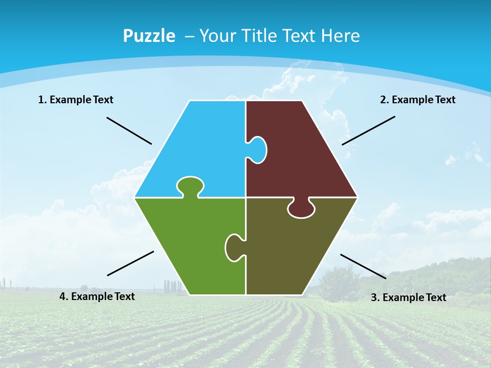 Cloud Season Grass PowerPoint Template