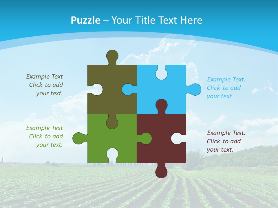 Cloud Season Grass PowerPoint Template