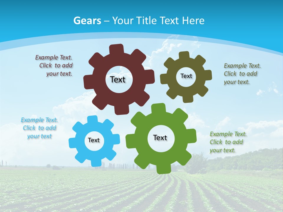 Cloud Season Grass PowerPoint Template