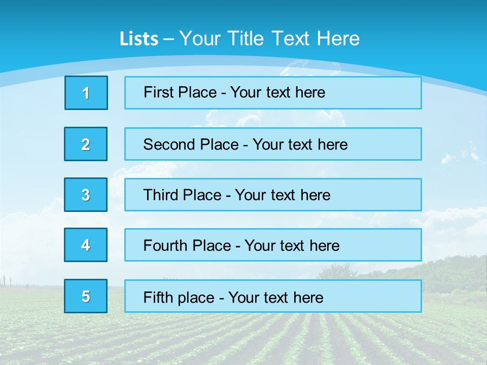 Cloud Season Grass PowerPoint Template