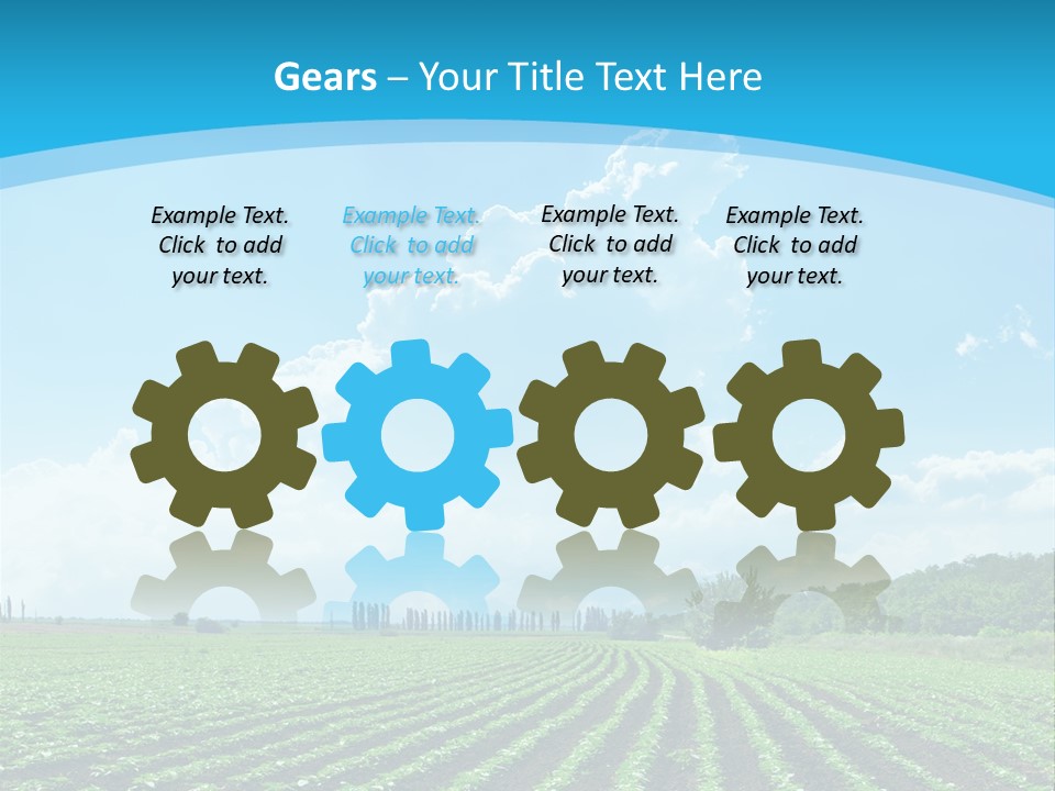 Cloud Season Grass PowerPoint Template