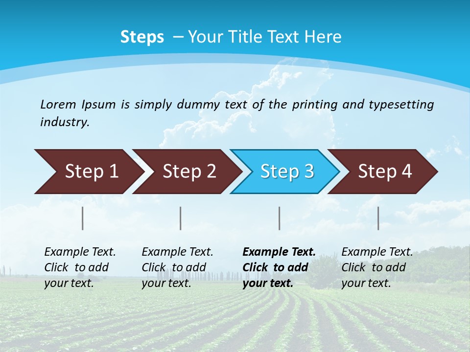 Cloud Season Grass PowerPoint Template