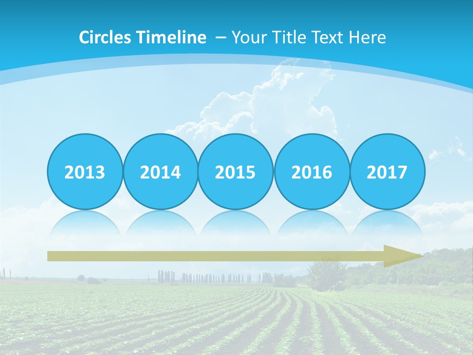 Cloud Season Grass PowerPoint Template