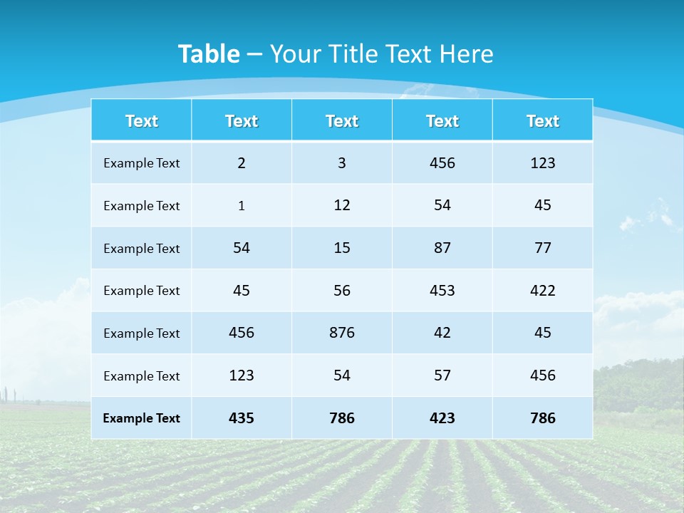 Cloud Season Grass PowerPoint Template