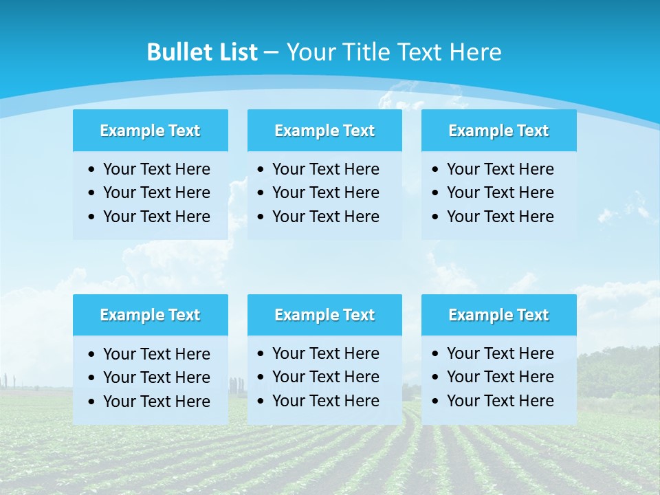 Cloud Season Grass PowerPoint Template