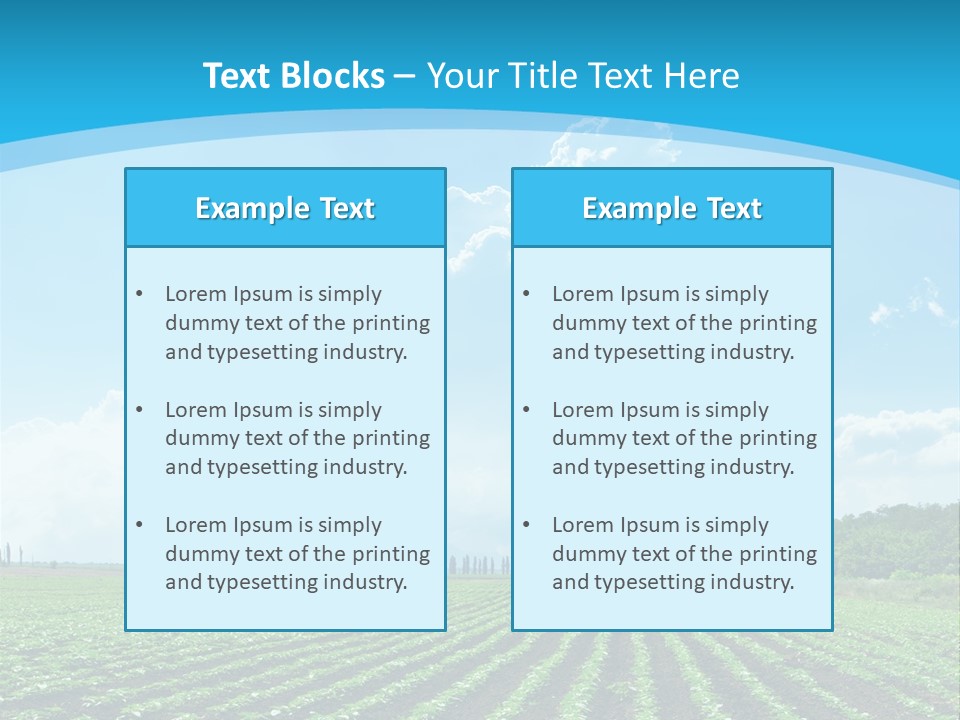 Cloud Season Grass PowerPoint Template