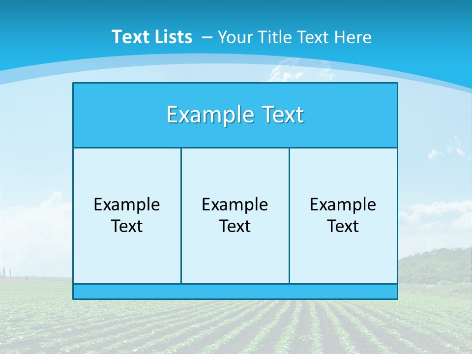 Cloud Season Grass PowerPoint Template