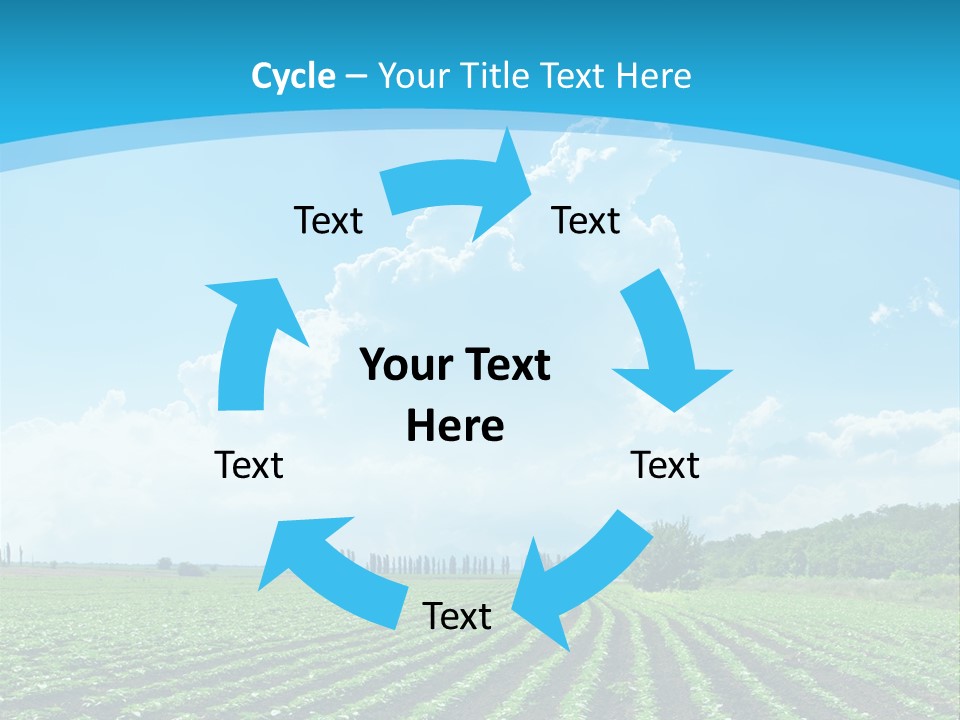Cloud Season Grass PowerPoint Template