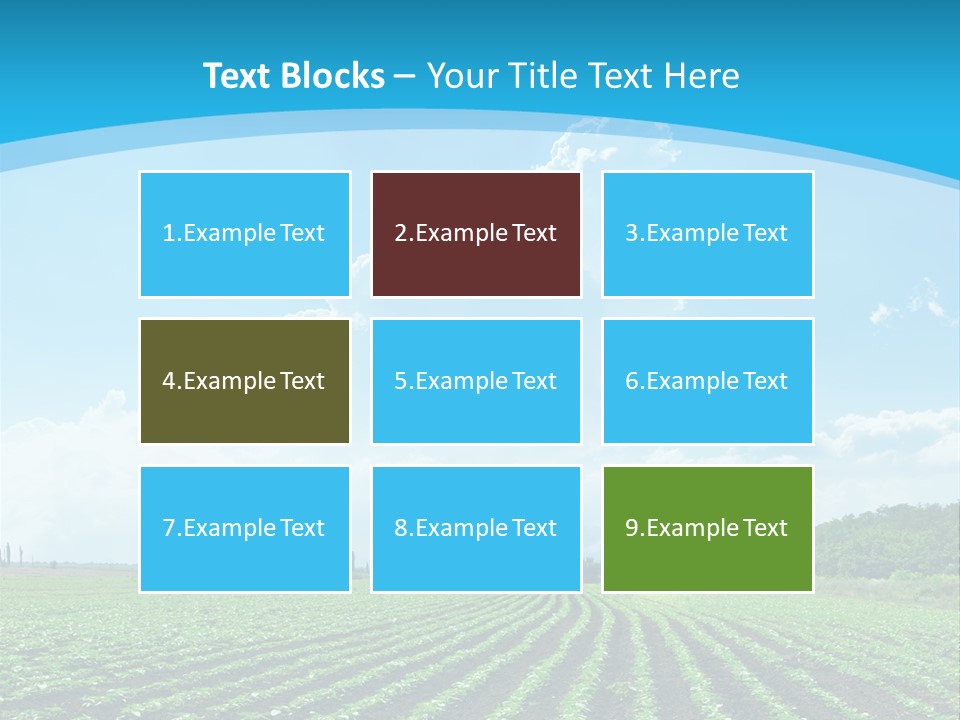 Cloud Season Grass PowerPoint Template