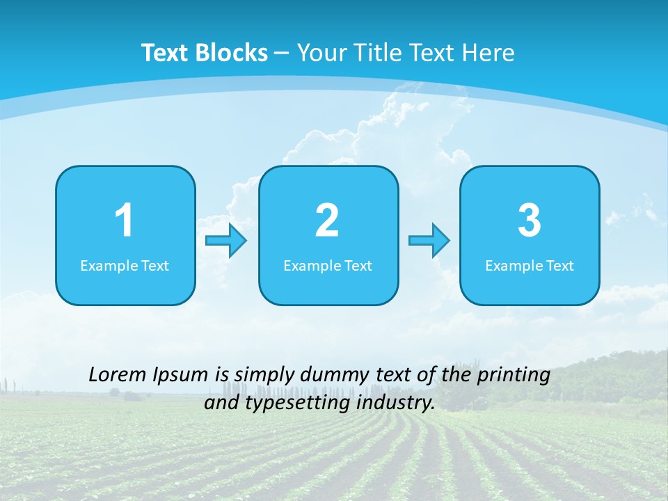 Cloud Season Grass PowerPoint Template