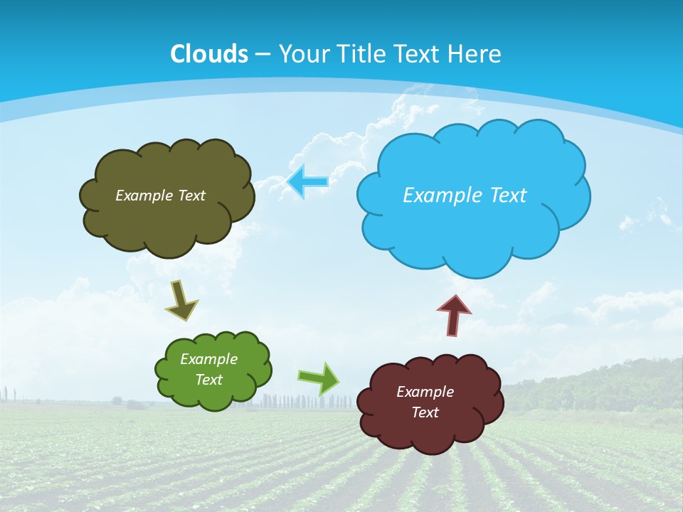 Cloud Season Grass PowerPoint Template