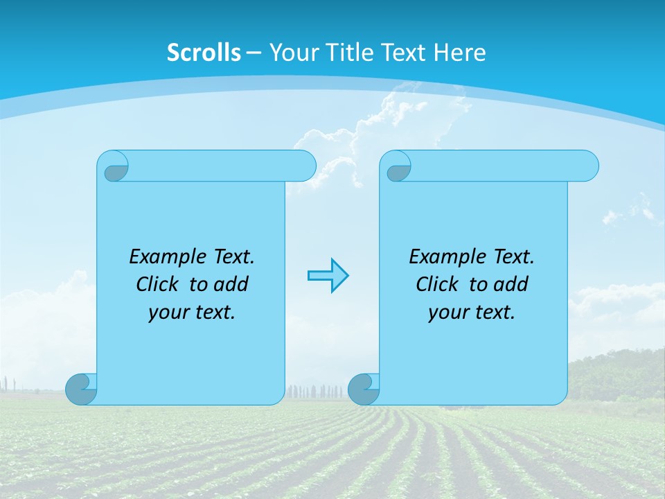 Cloud Season Grass PowerPoint Template